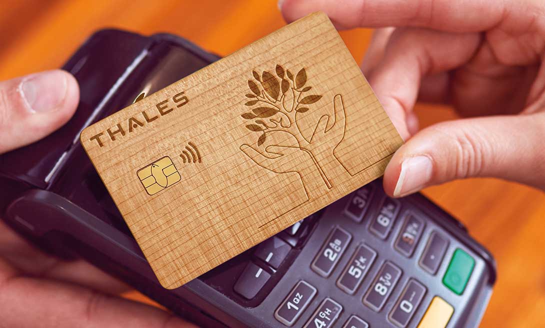 Wooden credit card