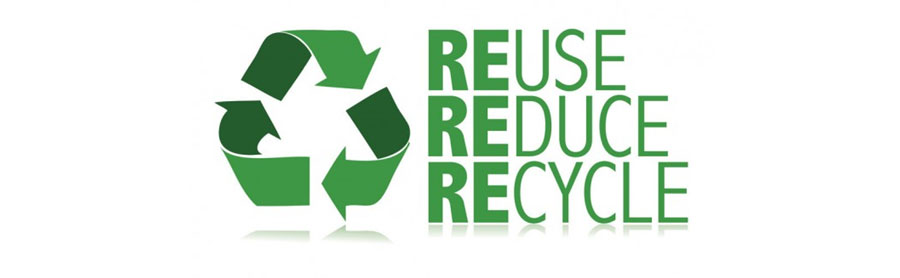 3 R’s Reduce, reuse, recycle