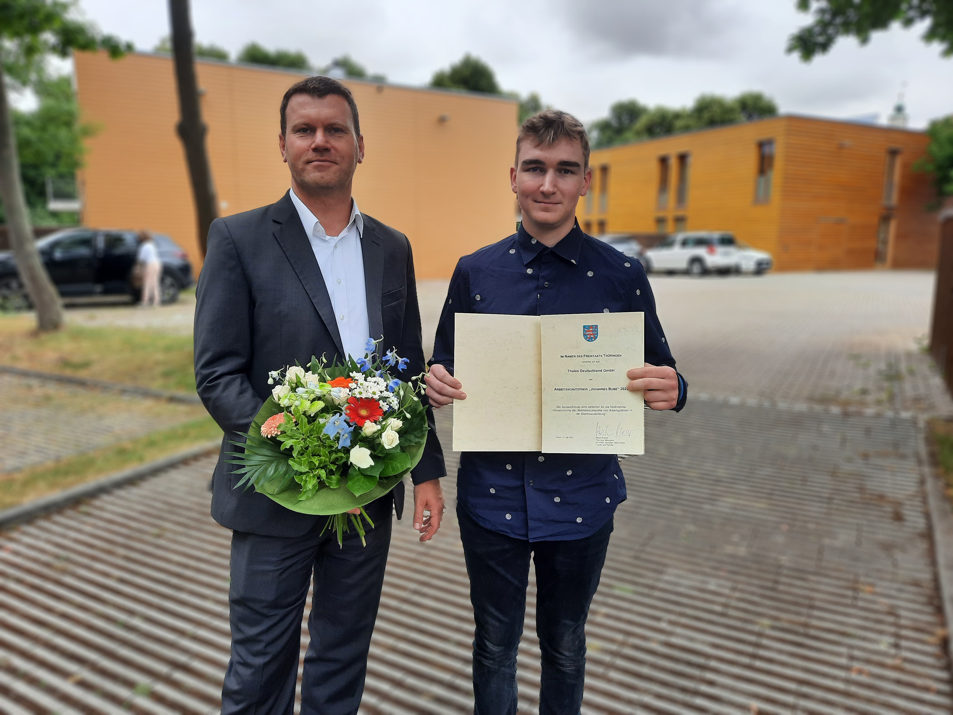 Thales Deutschland gewinnt Thüringer Arbeitsschutzpreis „Johannes Bube“ 2022