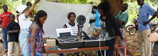Preparing registration of voters in Burkina Faso, June 2012