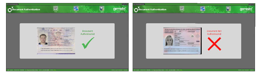 ID verification screen shots
