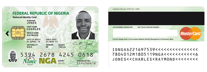 The new Nigerian national eID card