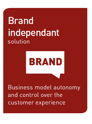 Brand independent solution. giving you full control to desin customized user experience.