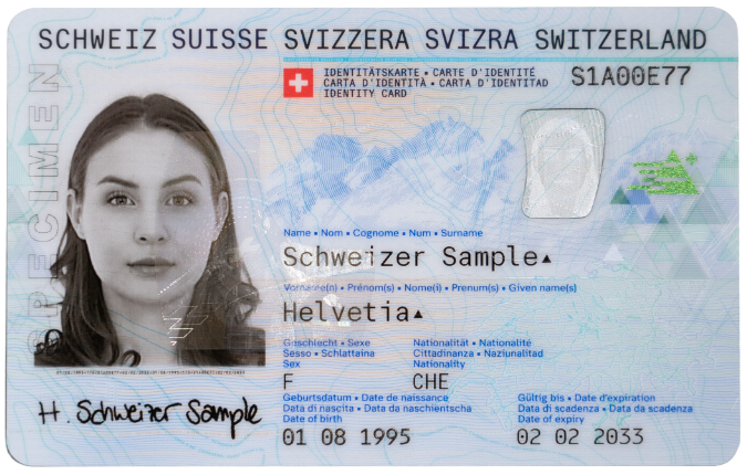 Switzerland ID Card