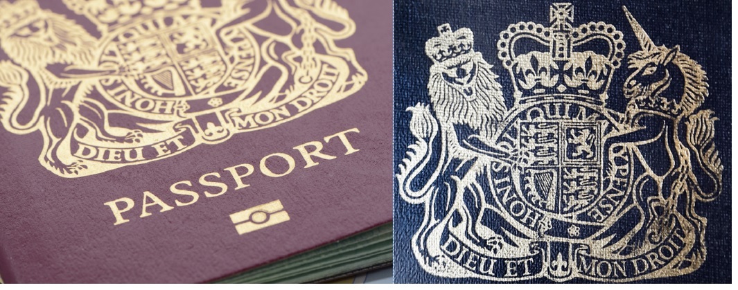 New blue UK passport
